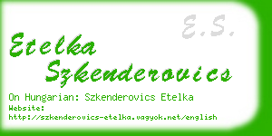 etelka szkenderovics business card